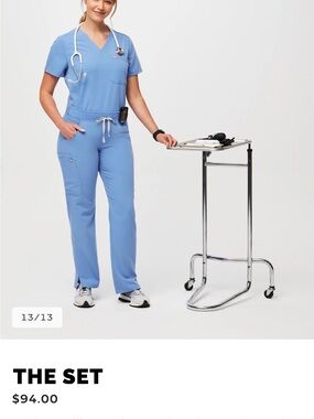 Figs Women’s Light Blue Scrub Set